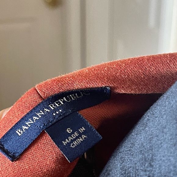 Banana Republic Cowl Neck Sheath Dress Size 6 - Picture 4 of 7